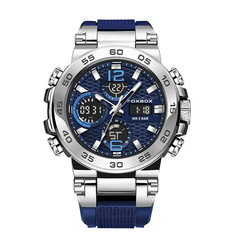 Watch Men Fashion Diver Watch Men Top Brand Luxury Sport Waterproof Military Chronograph Relógio Masculino+BOX