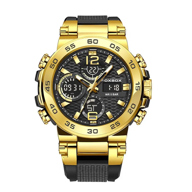 Watch Men Fashion Diver Watch Men Top Brand Luxury Sport Waterproof Military Chronograph Relógio Masculino+BOX