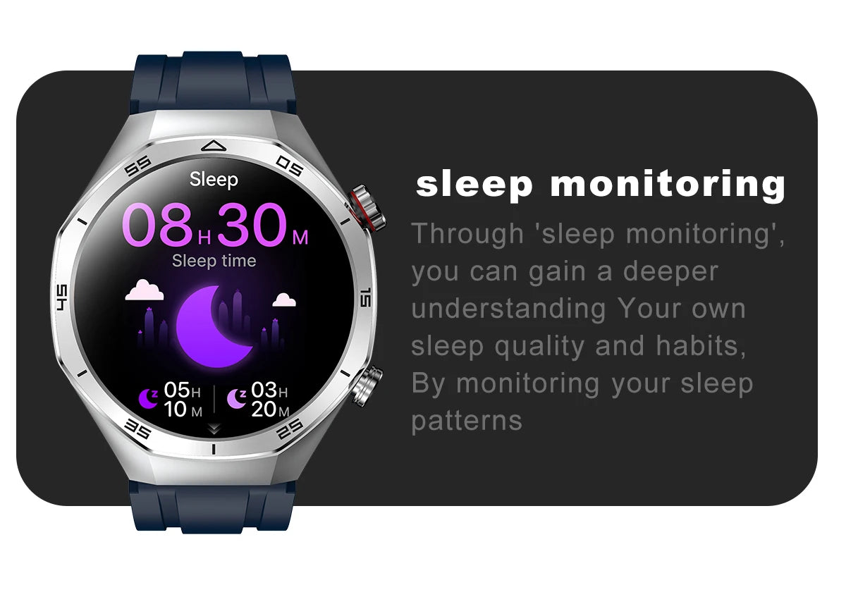 REVE100 Intelligent New Watch Customized Dial 1.52 Inches 360 * 360 Resolution Heart Rate Sleep Monitoring Business Men's Watch