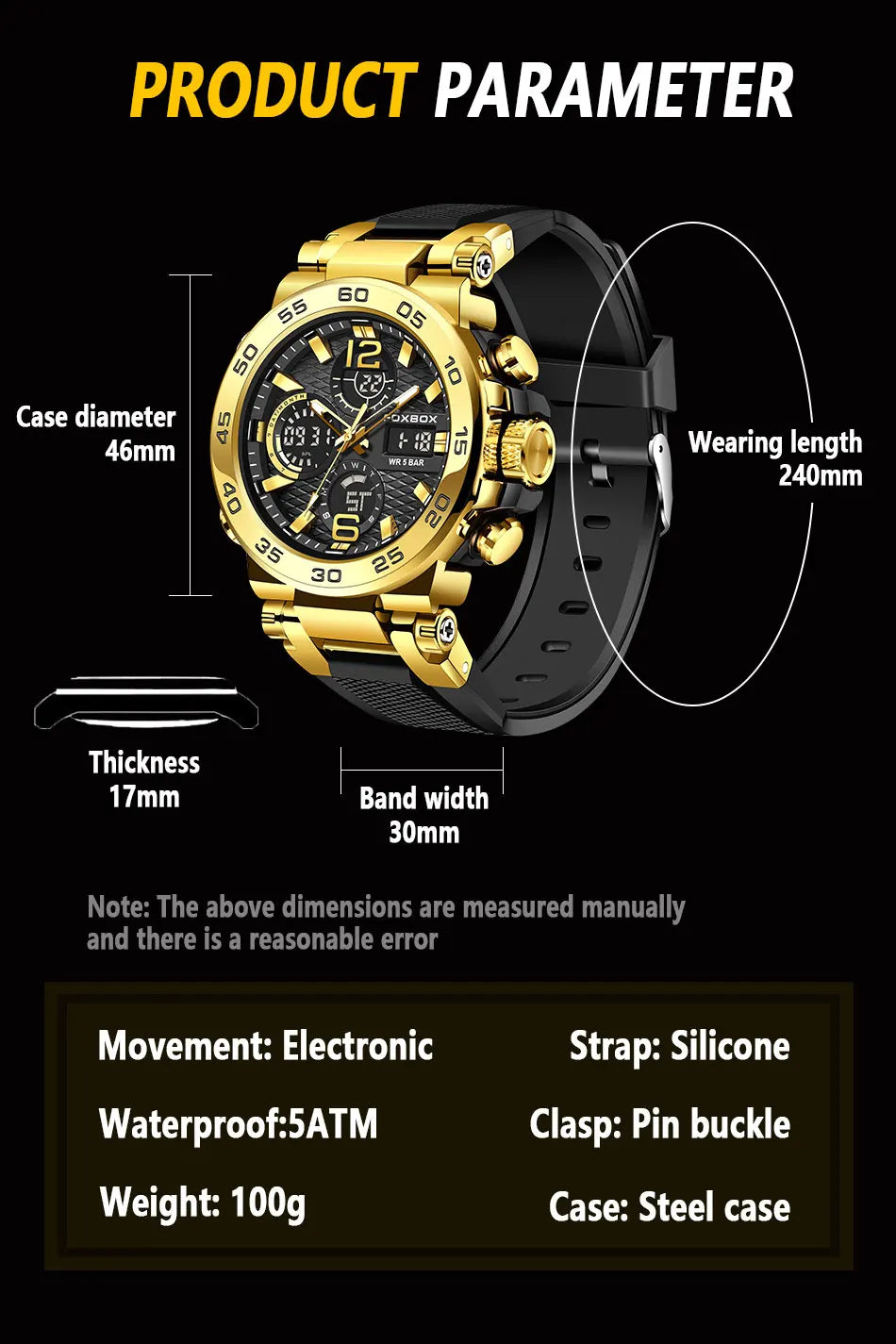 Watch Men Fashion Diver Watch Men Top Brand Luxury Sport Waterproof Military Chronograph Relógio Masculino+BOX