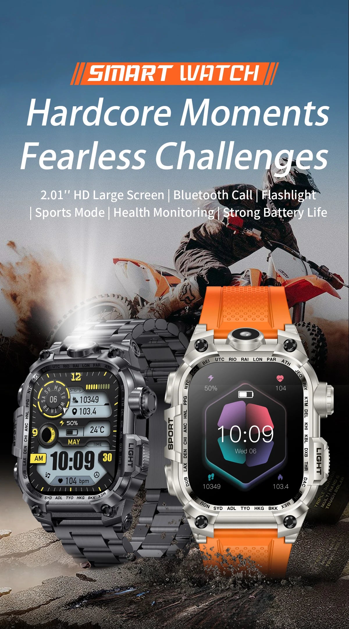 REVE100 New Smart Watch 2.01-inch TFT Screen 320 * 390 Resolution 650mAh Battery Heart Rate and Blood Pressure Monitoring Watch