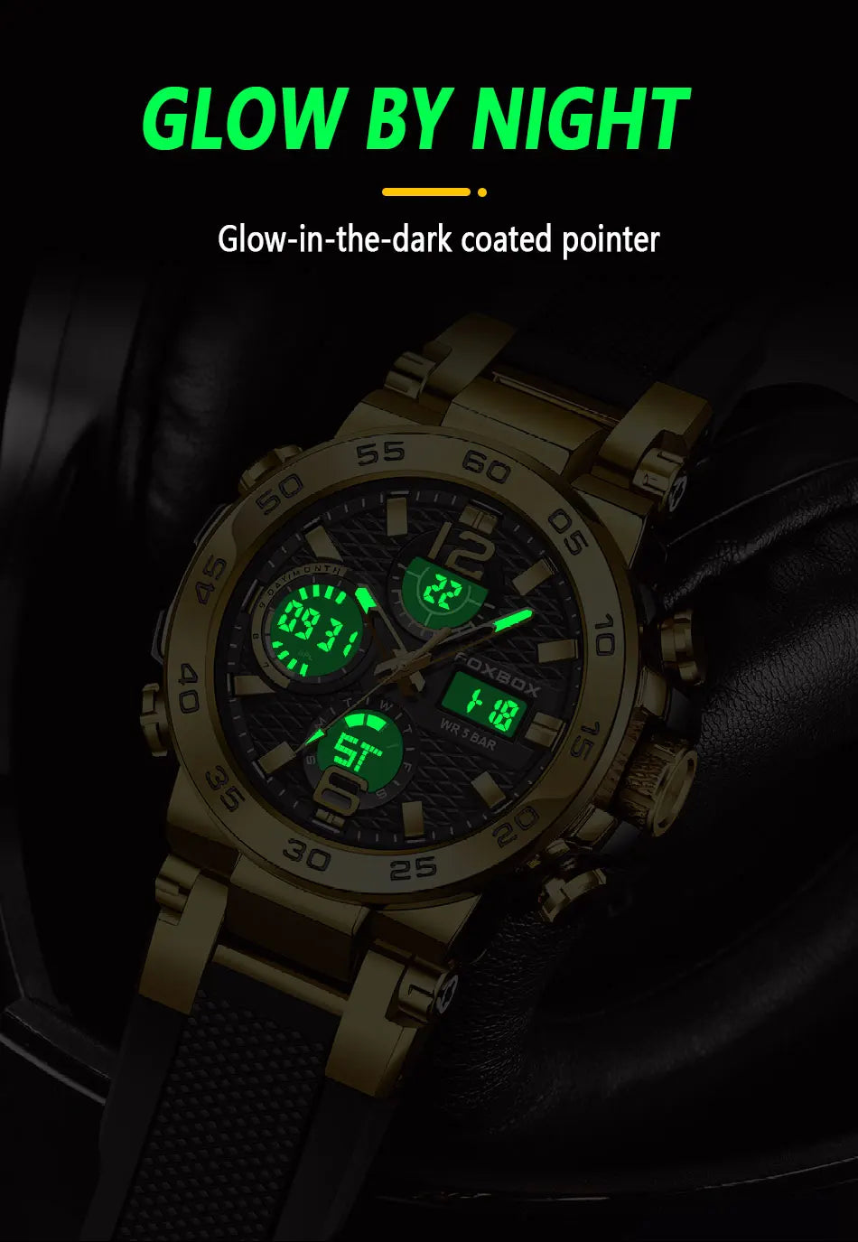 Watch Men Fashion Diver Watch Men Top Brand Luxury Sport Waterproof Military Chronograph Relógio Masculino+BOX