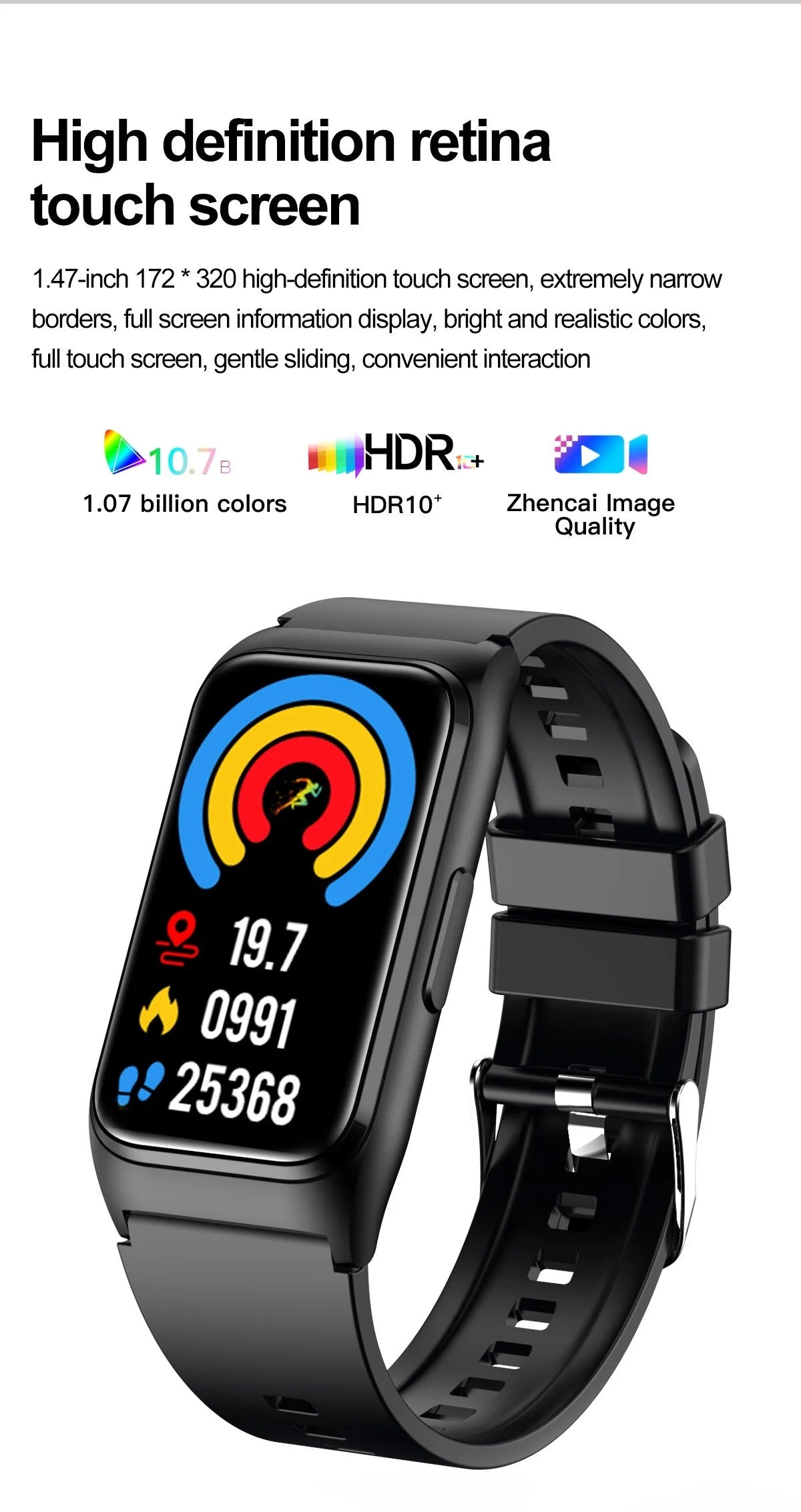2025 REVE100 New Smartwatch 1.47-inch 170 * 320 High-definition Resolution Heart Rate Health Monitoring Multi Sport Mode Watch