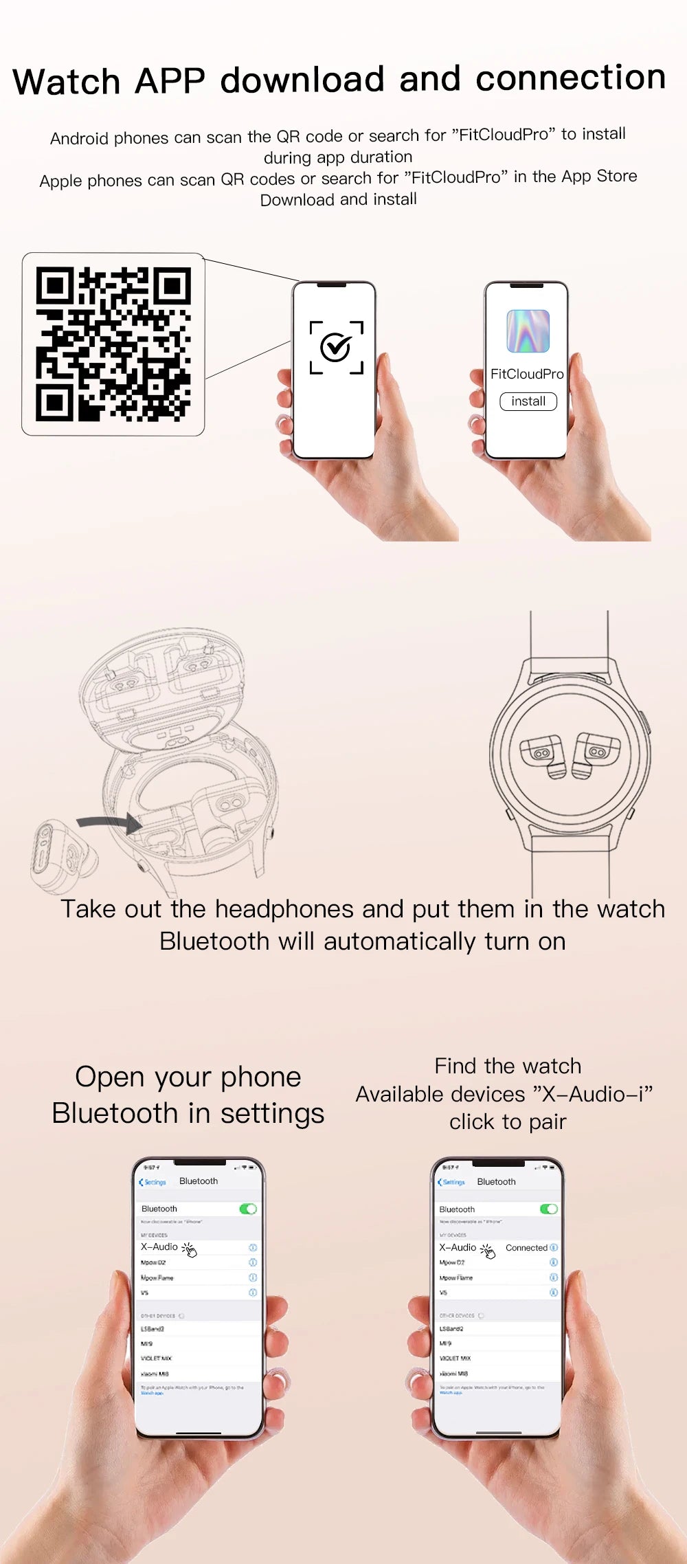 REVE100 Intelligent 5.0 Bluetooth Connection Call Watch 1.27-inch Screen IP67 Waterproof Heart Rate Sleep Monitoring Watch