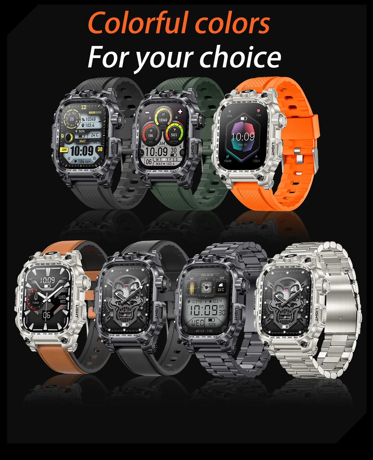 REVE100 New Smart Watch 2.01-inch TFT Screen 320 * 390 Resolution 650mAh Battery Heart Rate and Blood Pressure Monitoring Watch