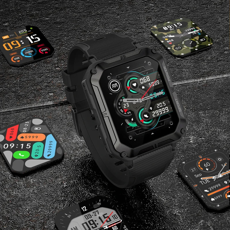 REVE100 New 5.2 Bluetooth Call Band with 123 Sports Modes 1.83-inch HD Large Screen 240 * 286 Resolution Smart Watch 2025